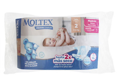 Pañanes Moltex Premium en Canastilla del Embarazo