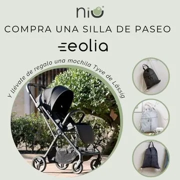 SILLA DE PASEO EOLIA + REGALO MOCHILA MATERNAL LÄSSIG