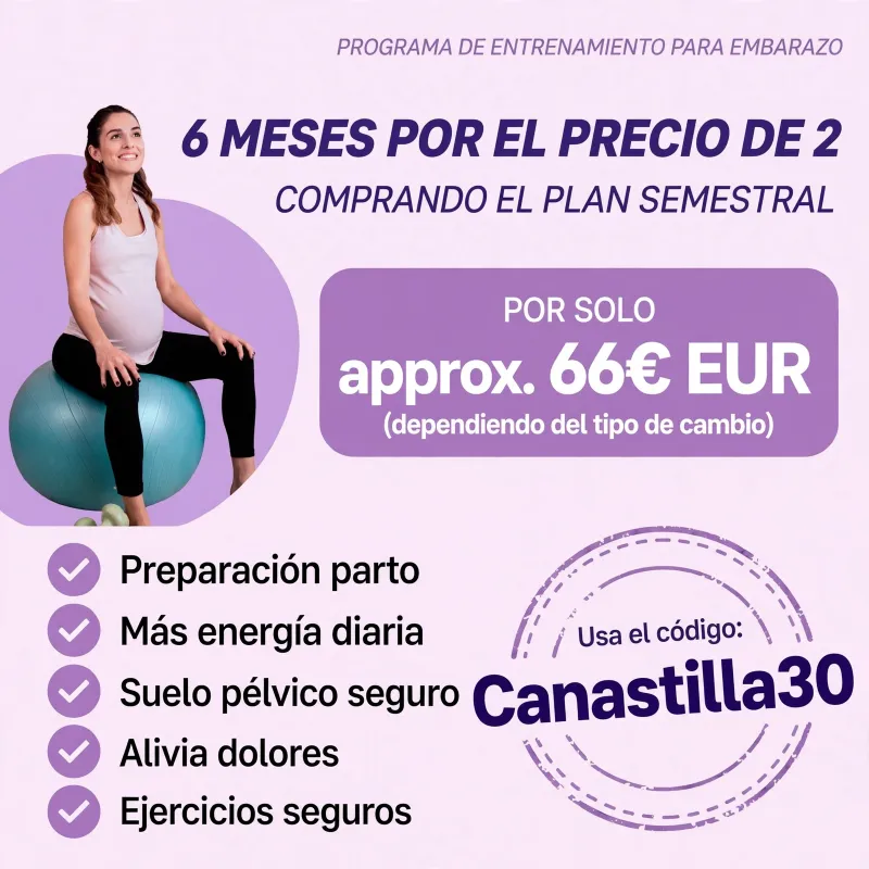 Entrenamiento en el Embarazo - 6 meses por precio de 2! 