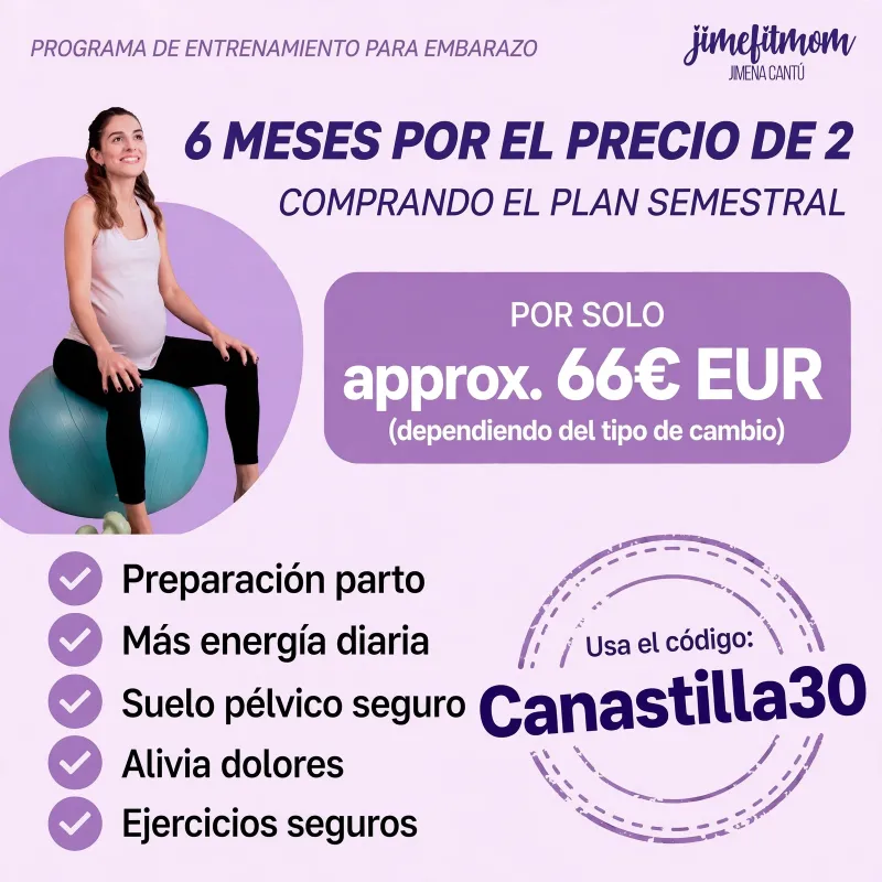 Entrenamiento en el Embarazo - 6 meses por precio de 2! 