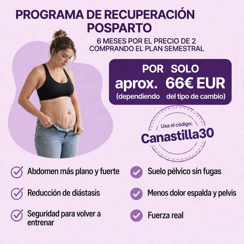 Recuperación en el posparto lleva 6 meses a precio de 2!