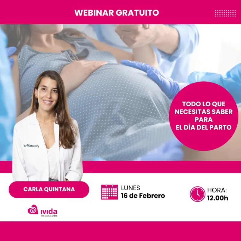 WEBINAR ONLINE GRATUITO - Todo lo que necesitas saber para el día del parto