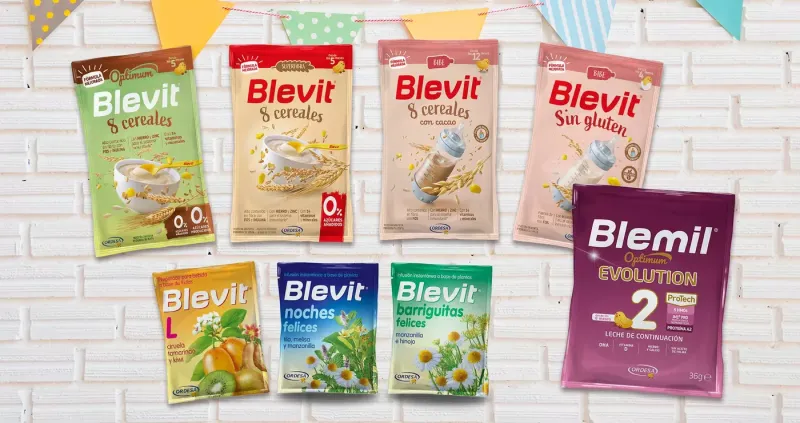 Muestras gratuitas de leche infantil y cereales para el bebé